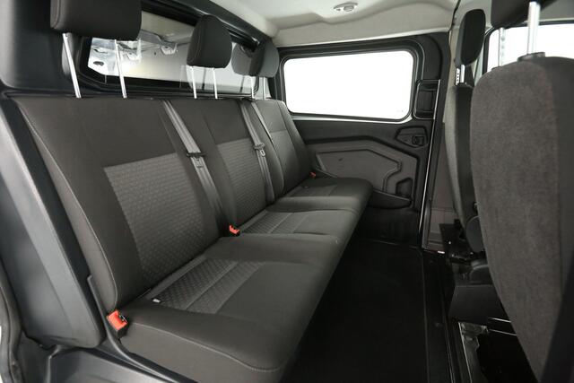 Ford TRANSIT CUSTOM 340 2.0 TDCI L2H1 | Dubbele Cabine | 5 Persoons | Automaat Camera Carplay LED Airco 2xSchuifdeur Trekhaak Imperiaal Navi Cruise PDC