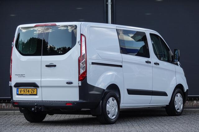 Ford TRANSIT CUSTOM L1H1 2.0Tdci 105Pk | Dubbel Cabine | Ambiente | Trekhaak | Frozen White