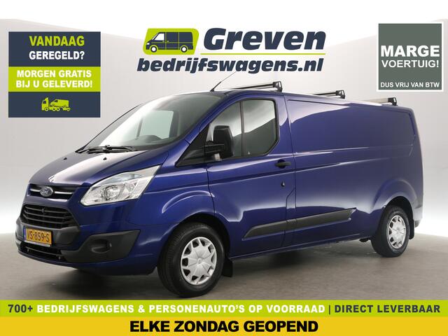 Ford TRANSIT CUSTOM 290 2.2 TDCI L2H1 Marge Airco Cruise Camera Navi PDC 3 Persoons Trekhaak