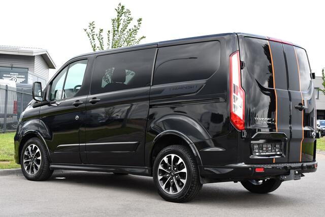 Ford TRANSIT CUSTOM 320 2.0 TDCI L1H1 Sport Camera, Cruise, Carplay, 185PK, Automaat, 2 x Schuifdeur, Stoelverwarming, Trekhaak, Uniek!