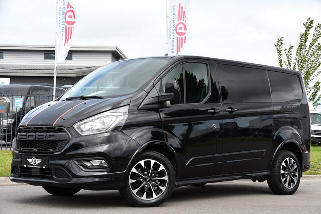 Ford TRANSIT CUSTOM 320 2.0 TDCI L1H1 Sport Camera, Cruise, Carplay, 185PK, Automaat, 2 x Schuifdeur, Stoelverwarming, Trekhaak, Uniek!