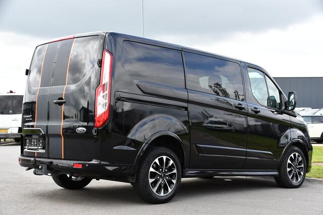 Ford TRANSIT CUSTOM 320 2.0 TDCI L1H1 Sport Camera, Cruise, Carplay, 185PK, Automaat, 2 x Schuifdeur, Stoelverwarming, Trekhaak, Uniek!