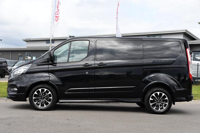 Ford TRANSIT CUSTOM 320 2.0 TDCI L1H1 Sport Camera, Cruise, Carplay, 185PK, Automaat, 2 x Schuifdeur, Stoelverwarming, Trekhaak, Uniek!