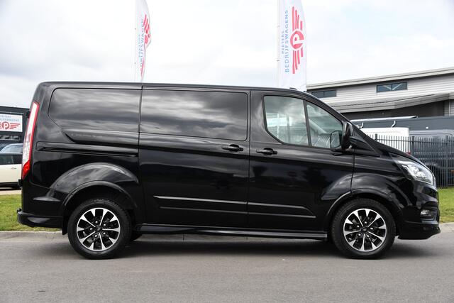 Ford TRANSIT CUSTOM 320 2.0 TDCI L1H1 Sport Camera, Cruise, Carplay, 185PK, Automaat, 2 x Schuifdeur, Stoelverwarming, Trekhaak, Uniek!