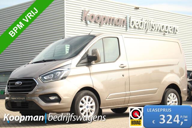 Ford TRANSIT CUSTOM 280 2.0TDCI 131pk L1H1 Limited | Automaat | Trekhaak | Camera | Navi | BLIS | Lease 324,- p/m