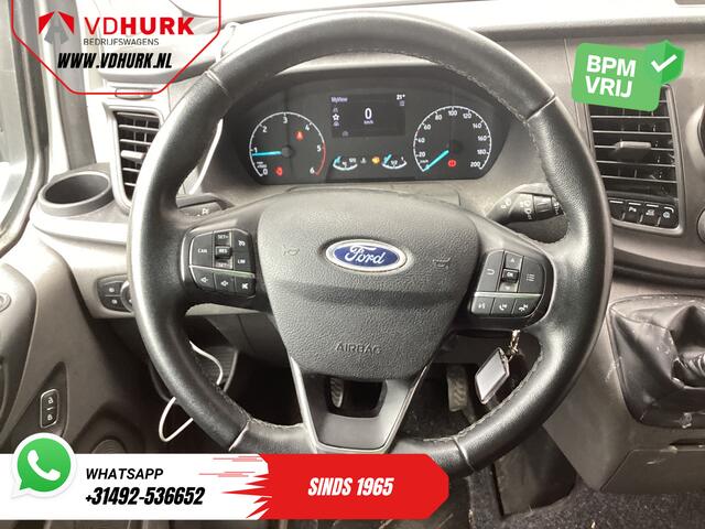 Ford TRANSIT CUSTOM 320 2.0 TDCI 130 pk L2 Trend BPM VRIJ! 2.8t Trekverm./ Stoelverw./ Carplay/ Camera/ PDC/ Cruise/ Trekhaak