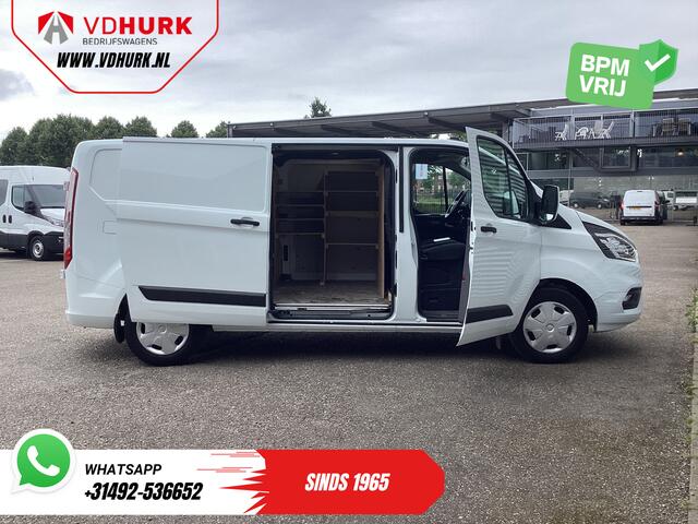 Ford TRANSIT CUSTOM 320 2.0 TDCI 130 pk L2 Trend BPM VRIJ! 2.8t Trekverm./ Stoelverw./ Carplay/ Camera/ PDC/ Cruise/ Trekhaak