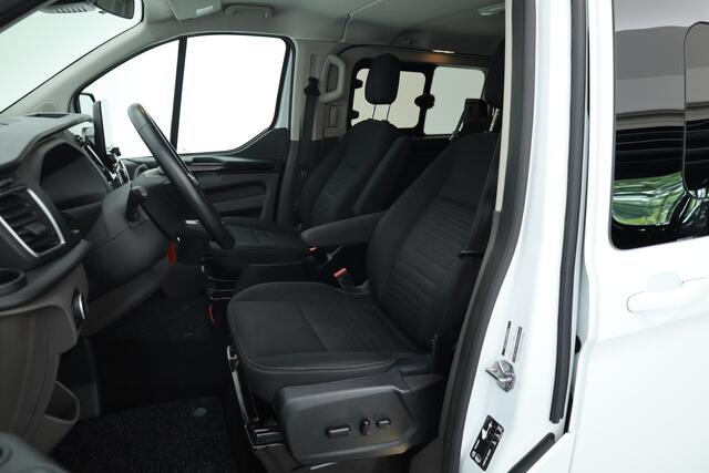 Ford TRANSIT CUSTOM 320 2.0 TDCI L2H1 DC Aut. | 170pk | Navi | Leder | Adapt. Cruise | 18'' | Trekhaak | Camera | 2x Schuifd.