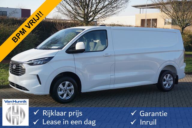 Ford TRANSIT CUSTOM 300L 136PK Limited BPM VRIJ!! Apple CP/ Android A, LED, 16" LM, Trekhaak!! NR. 436