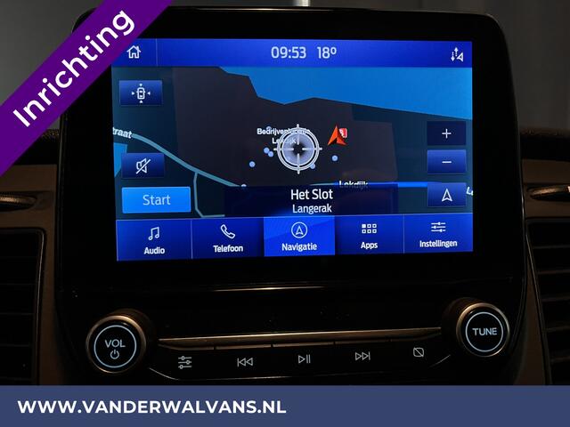 Ford TRANSIT CUSTOM 2.0 TDCI L2H1 Inrichting Euro6 Airco | Navigatie | Camera | LED | Cruisecontrol Parkeersensoren, Verwarmde voorruit, Stoelverwarming, Bijrijdersbank, 2800kg trekvermogen