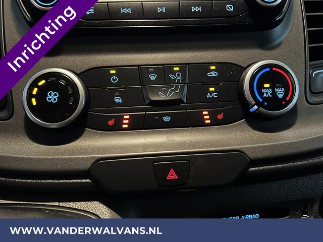 Ford TRANSIT CUSTOM 2.0 TDCI L2H1 Inrichting Euro6 Airco | Navigatie | Camera | LED | Cruisecontrol Parkeersensoren, Verwarmde voorruit, Stoelverwarming, Bijrijdersbank, 2800kg trekvermogen