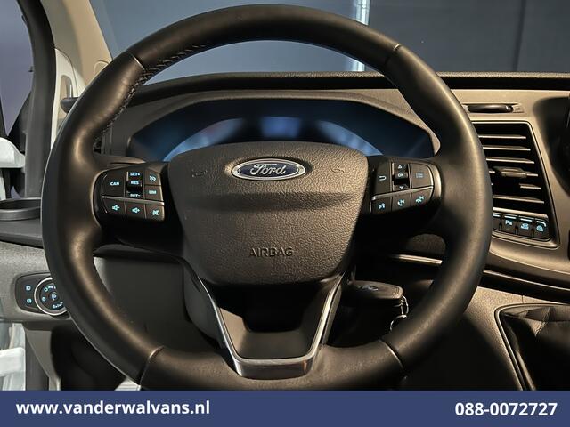 Ford TRANSIT CUSTOM 2.0 TDCI 131pk L2H1 Euro6 Airco | 2800kg Trekhaak | Apple Carplay | LED | Cruisecontrol Android Auto, Verwarmde voorruit, Stoelverwarming, Parkeersensoren, Bijrijdersbank