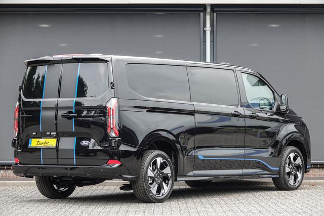 Ford TRANSIT CUSTOM L2H1 2.5 PHEV 233Pk | Sport | Plug In Hybrid | B&O Sound | 360° Camera | 2xschuifdeur | Trekhaak | 19'' Agate Black