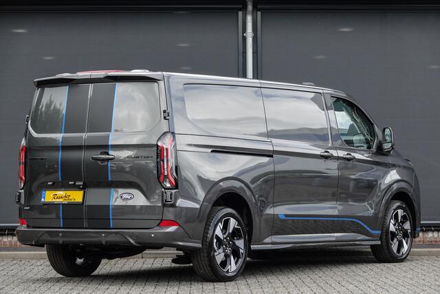 Ford TRANSIT CUSTOM L2H1 2.5 PHEV 233Pk | Sport | Plug In Hybrid | B&O Sound | 360° Camera | 2xschuifdeur | Trekhaak | 19'' Magnetic Grey