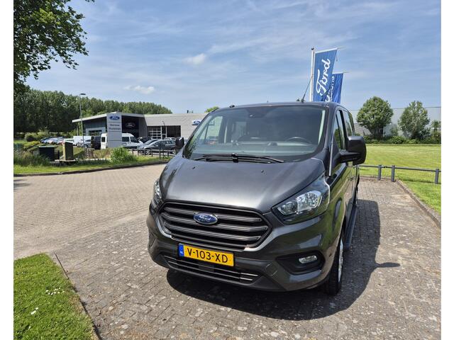 Ford TRANSIT CUSTOM 130pk L2H1 DC L+R schuifdeur Camera Trekhaak lmv sidebars pdc