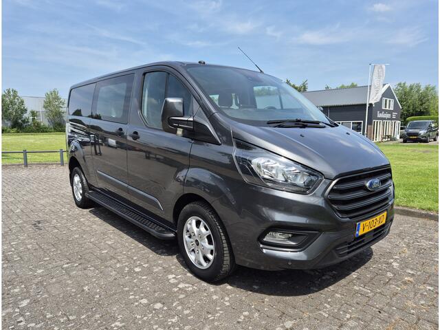 Ford TRANSIT CUSTOM 130pk L2H1 DC L+R schuifdeur Camera Trekhaak lmv sidebars pdc