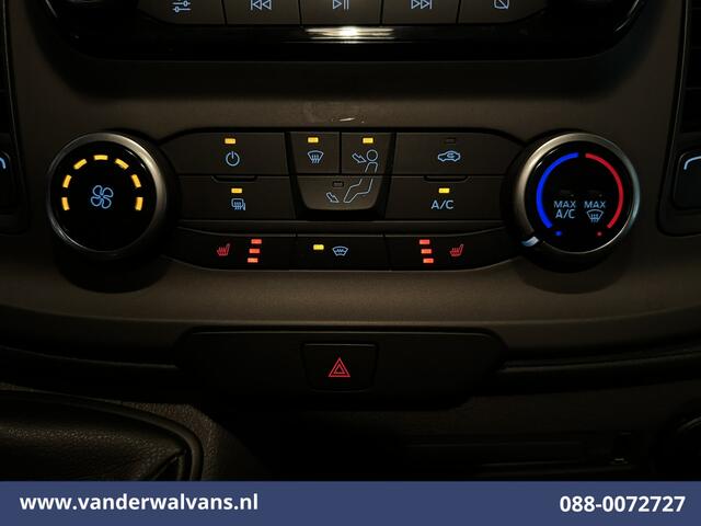 Ford TRANSIT CUSTOM 2.0 TDCI 131pk L2H1 Euro6 Airco | Apple Carplay | LED | Cruisecontrol | Stoelverwarming Verwarmde voorruit, Parkeersensoren, Bijrijdersbank, 2800kg trekvermogen