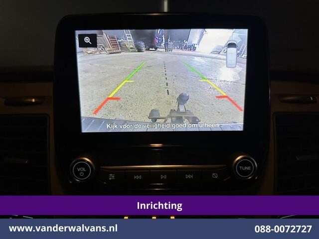 Ford TRANSIT CUSTOM 2.0 TDCI L1H1 inrichting Euro6 Airco | Camera | Apple Carplay | Android Auto | LED 2500kg Trekhaak, Cruiscontrol, Verwarmde Voorruit, Bijrijdersbank, Parkeersensoren