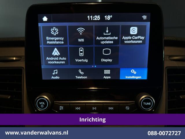 Ford TRANSIT CUSTOM 2.0 TDCI L1H1 inrichting Euro6 Airco | Camera | Apple Carplay | Android Auto | LED 2500kg Trekhaak, Cruiscontrol, Verwarmde Voorruit, Bijrijdersbank, Parkeersensoren