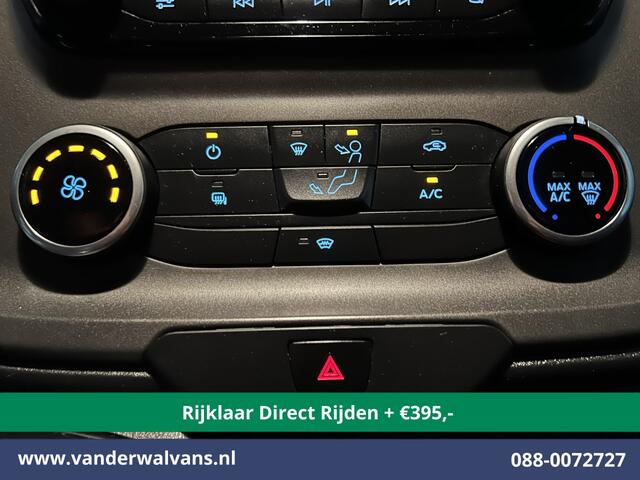Ford TRANSIT CUSTOM 2.0 TDCI L2H1 Euro6 *Rijklaar Direct Rijden* Airco | Camera | Android auto | Cruisecontrol | Parkeersensoren verwarmde voorruit, bijrijdersbank, 2800kg trekvermogen