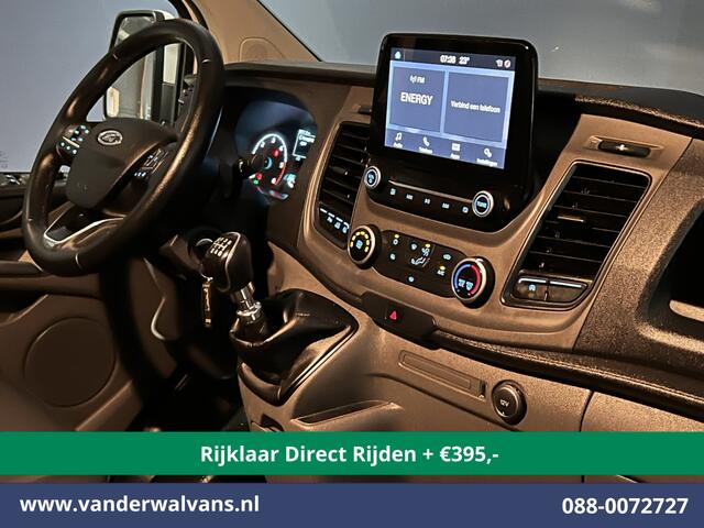 Ford TRANSIT CUSTOM 2.0 TDCI L2H1 Euro6 *Rijklaar Direct Rijden* Airco | Camera | Android auto | Cruisecontrol | Parkeersensoren verwarmde voorruit, bijrijdersbank, 2800kg trekvermogen
