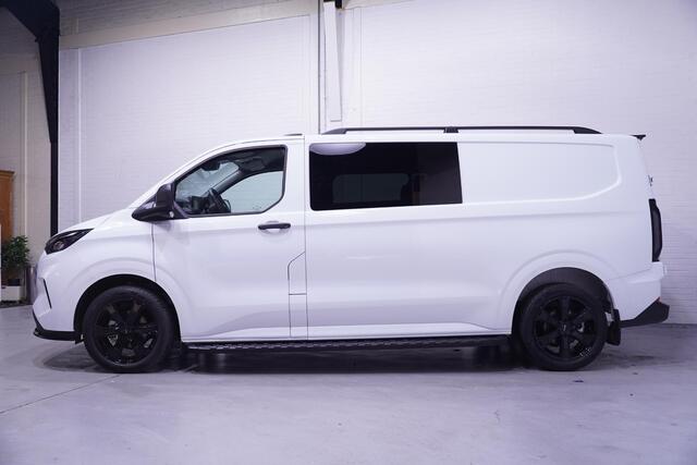 Ford TRANSIT CUSTOM 2.0 TDCI 136 pk L2 Dubbel Cabine Black&White Edition 19" LMV, Treeplanken, Dakrails, Laadruimte Pakket, Apple Carplay, 6-Zits