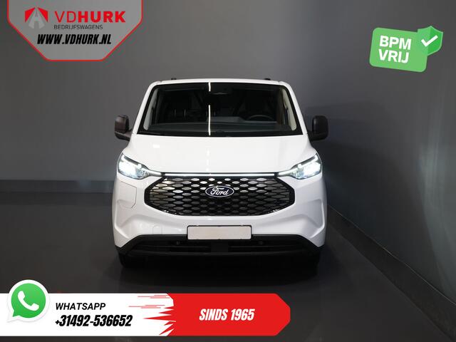 Ford TRANSIT CUSTOM E-Transit 320 L2 65 kWh 330 km WLTP 2.3t Trekverm./ Snellader/ LED/ Standkachel/ Stoelverw./ Stuur.Verw./ Voorruit.Verw./ Carplay/ Camera/ Climate/ PDC/ Cruise