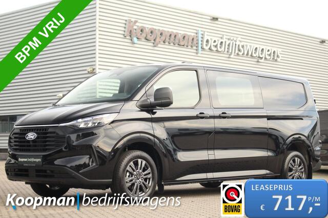 Ford TRANSIT CUSTOM 320 2.0TDCI 136pk L2H1 Trend DC | L+R Zijdeur | Keyless | Carplay/Android | Lease 717,- p/m