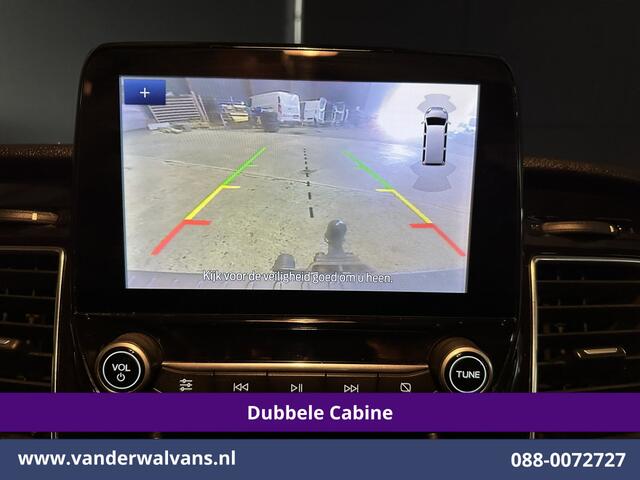 Ford TRANSIT CUSTOM 2.0 TDCI 170pk Automaat L2H1 Dubbele cabine Limited Euro6 Airco | 2x Zijdeur | Navigatie | Xenon Camera, Cruiscontrol, 5-zits, LED, LM Velgen, Trekhaak, Sidebars, Stoelverwarming, Verwarmde voorruit, Parkeersensoren