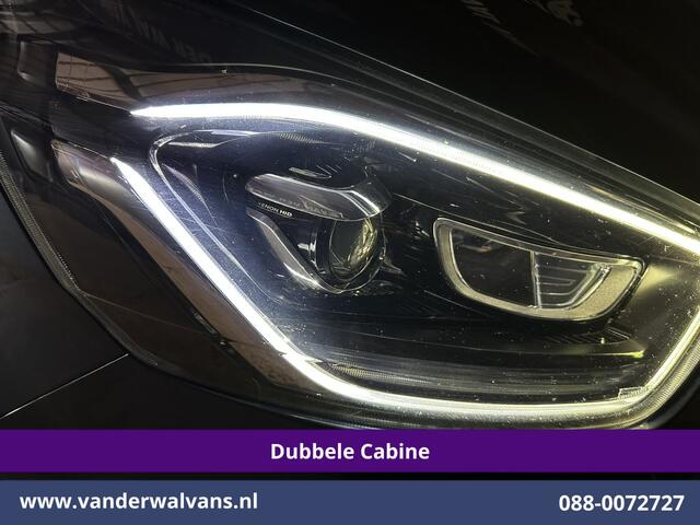 Ford TRANSIT CUSTOM 2.0 TDCI 170pk Automaat L2H1 Dubbele cabine Limited Euro6 Airco | 2x Zijdeur | Navigatie | Xenon Camera, Cruiscontrol, 5-zits, LED, LM Velgen, Trekhaak, Sidebars, Stoelverwarming, Verwarmde voorruit, Parkeersensoren