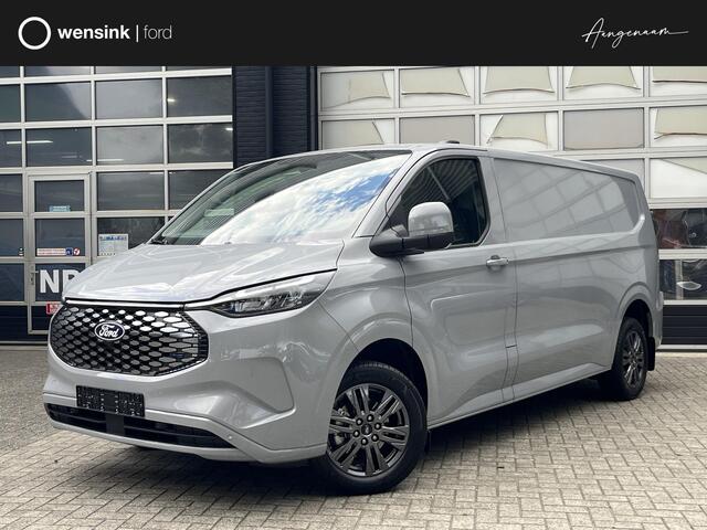 Ford TRANSIT CUSTOM E-Transit 340 L2H1 Limited 65 kWh 218pk! Inklapbare Trekhaak + 2300kg Trekgewicht, 329KM WLTP, 17'' LM, Achteruitrijcamera, Apple Carplay, Stoel+Voorruitverwarming! 0,99% FIN LEASE!