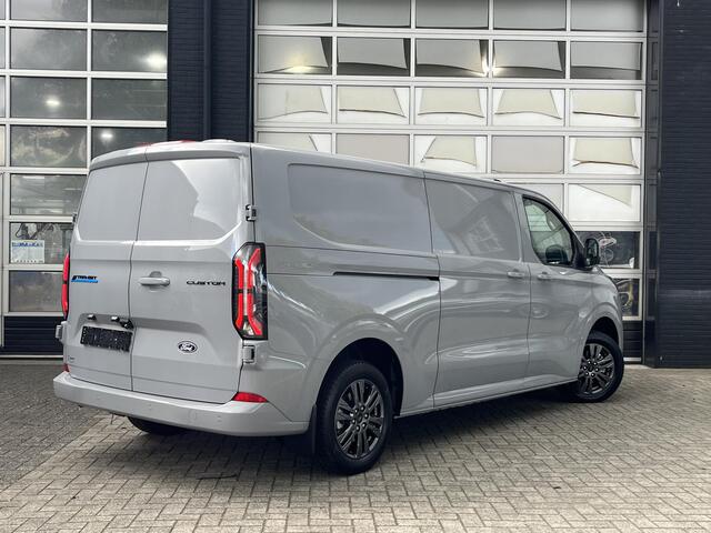 Ford TRANSIT CUSTOM E-Transit 340 L2H1 Limited 65 kWh 218pk! Inklapbare Trekhaak + 2300kg Trekgewicht, 329KM WLTP, 17'' LM, Achteruitrijcamera, Apple Carplay, Stoel+Voorruitverwarming! 0,99% FIN LEASE!