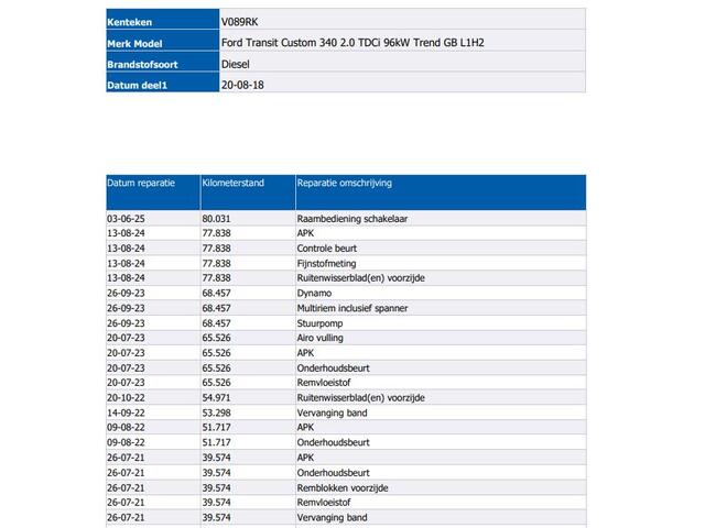 Ford TRANSIT CUSTOM 340 2.0 TDCI 131PK H2 Trend 3Pers. *ideaal voor Camper*/ Navigatie / Pdc./ Airco / Safety&Comfort pack / Driver assist / Stoelverwarming /