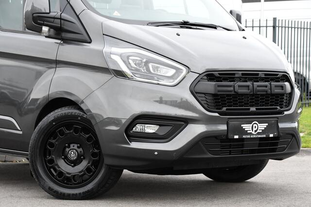 Ford TRANSIT CUSTOM 300 2.0 TDCI L1H1 DC Limited Raptor Edition Camera, Cruise, 130pk. Automaat, 2 x schuifdeur, Multimedia, Sensoren, Afneembare trekhaak, Uniek!