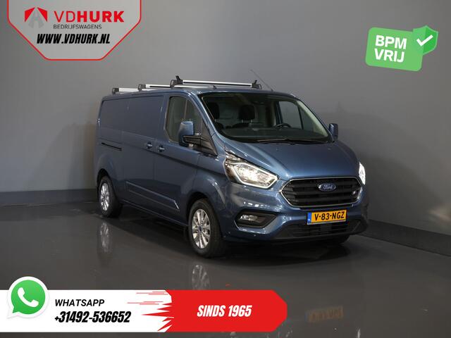 Ford TRANSIT CUSTOM 320 2.0 TDCI 170 pk Aut. L2 Trend BPM VRIJ! Carplay/ Stoelverw./ Camera/ PDC/ LMV/ Dakdragers/ Trekhaak