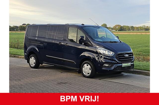 Ford TRANSIT CUSTOM 300 2.0 TDCI L2H1 Trend Navi Trekhaak Airco Euro6 105Pk Pdc 3-Zits OH-Historie 1e Eigenaar!