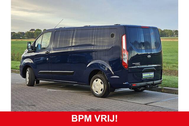 Ford TRANSIT CUSTOM 300 2.0 TDCI L2H1 Trend Navi Trekhaak Airco Euro6 105Pk Pdc 3-Zits OH-Historie 1e Eigenaar!