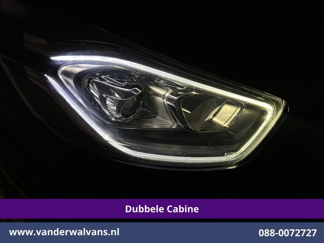 Ford TRANSIT CUSTOM 2.0 TDCI 131pk L2H1 Dubbele Cabine Euro6 Airco | 2x zijdeur | Navigatie Apple Carplay, Android Auto, LED, Cruisecontrol, Parkeersensoren, Stoelverwarming, 5-Zits