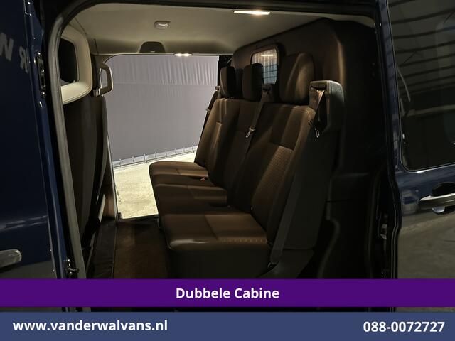 Ford TRANSIT CUSTOM 2.0 TDCI 131pk L2H1 Dubbele Cabine Euro6 Airco | 2x zijdeur | Navigatie Apple Carplay, Android Auto, LED, Cruisecontrol, Parkeersensoren, Stoelverwarming, 5-Zits
