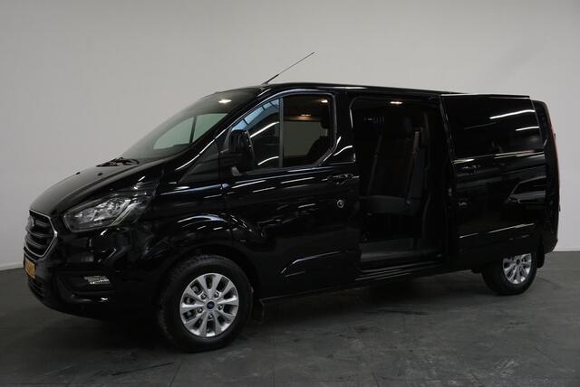 Ford TRANSIT CUSTOM 130pk L2H1 Limited Dubbele cabine Automaat Navi Airco 2 Schuifdeuren Trekhaak PDC Carplay DAB