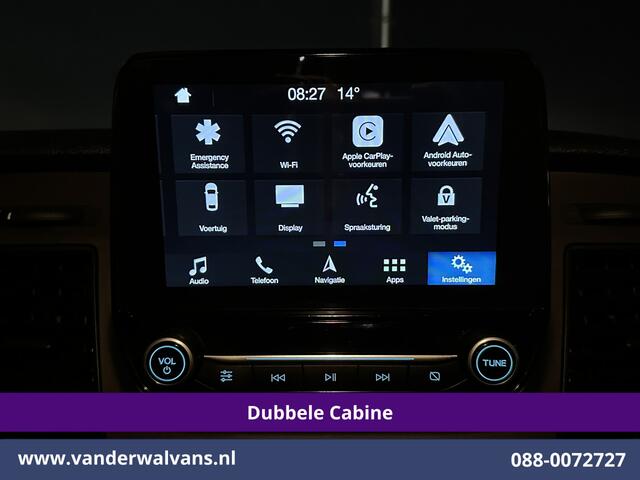 Ford TRANSIT CUSTOM 2.0 TDCI 131pk Automaat L2H1 Dubbele Cabine Euro6 Airco | 6-Zits | Camera | Navigatie | Apple Carplay | LED | Trekhaak Android Auto, LM velgen, Cruisecontrol, Verwarmde voorruit, Parkeersensoren, Bijrijdersbank