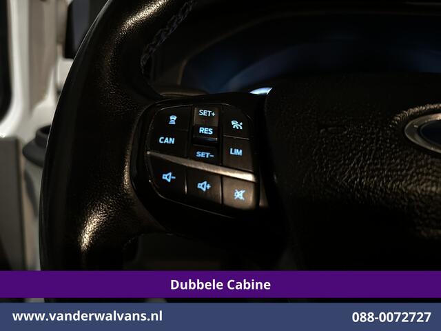 Ford TRANSIT CUSTOM 2.0 TDCI 131pk Automaat L2H1 Dubbele Cabine Euro6 Airco | 6-Zits | Camera | Navigatie | Apple Carplay | LED | Trekhaak Android Auto, LM velgen, Cruisecontrol, Verwarmde voorruit, Parkeersensoren, Bijrijdersbank