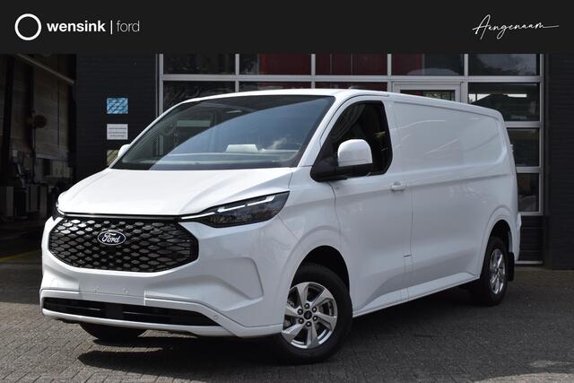 Ford TRANSIT CUSTOM E-Transit 340 L2H1 Limited 65kWh 136pk! Achteruijrijcam. / Trekhaak+2300kg Trekgewicht / Clima / Stoelverw+Stoelverw+Voorruitverw. / Lichtmetaal / Direct leverbaar / 0,99% Fin lease