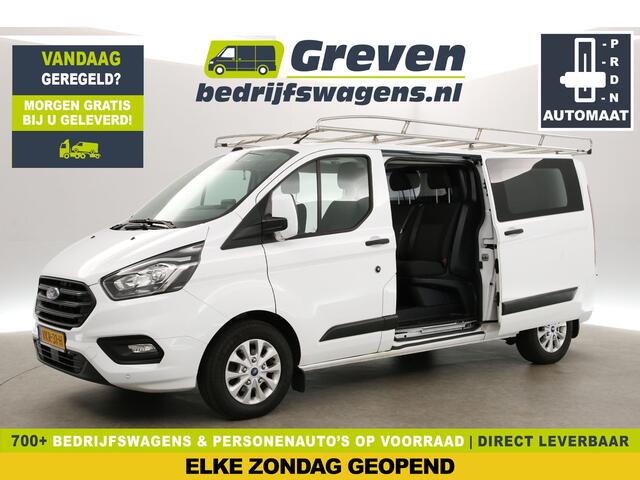 Ford TRANSIT CUSTOM 340 2.0 TDCI L2H1 | DC | Automaat | Airco | Cruise | Camera | 2xSchuifdeur | Carplay | Trekh. Imperiaal | Parkeersens.