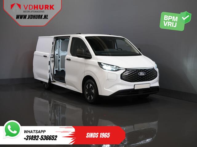 Ford TRANSIT CUSTOM E-Transit 320 Trend 65 kWh 328 km WLTP LED/ Snellader/ Standkachel/ Stoelverw./ Carplay/ Climate/ Camera/ PDC/ Cruise