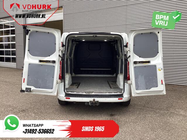 Ford TRANSIT CUSTOM 2.0 TDCI 170 pk Aut. L2 Sport BPM VRIJ! Bi-Xenon/ Leder/ D.B. Riem VV./ Elek.stoel/ Stoelverw./ Carplay/ Camera/ PDC/ LMV/ Cruise/ Trekhaak/ Airco