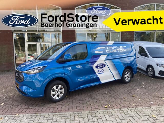 Ford TRANSIT CUSTOM E-Transit 340 L2H1 Limited 65 kWh | Verlengde garantie tot 2028 | Trekhaak | Achteruit Rijcamera