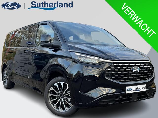 Ford TRANSIT CUSTOM Tourneo 340 2.5 PHEV L2H1 Titanium X 233pk | Incl. BTW/BPM Rijklaar | Handsfree elektrische dubbele zijschuifdeuren | Inklapbare trekhaak | Tourneo Luxury Pack | Verwarmbaar stuurwiel