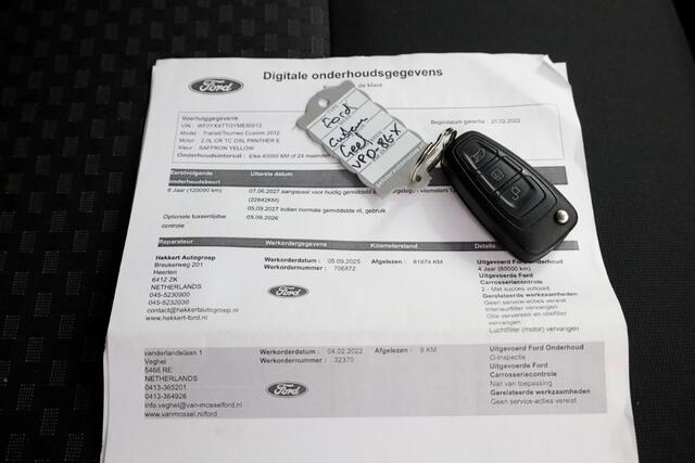 Ford TRANSIT CUSTOM 2.0 TDCI L2H1 Trend Airco/Camera/Trekhaak 2800kg 03-2022