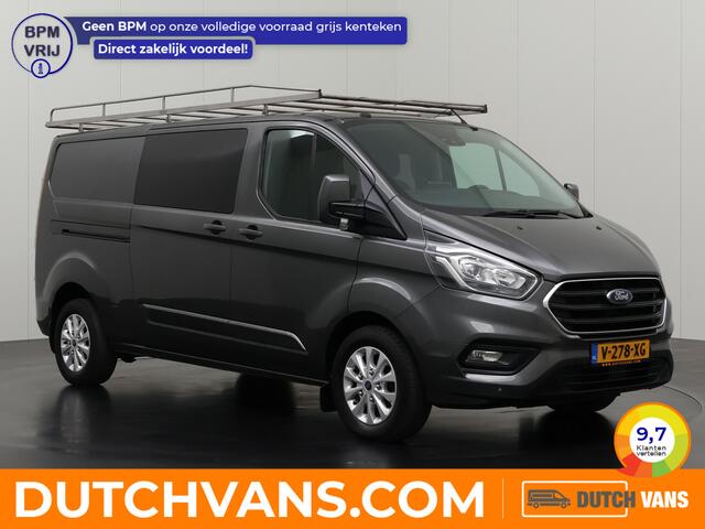 Ford TRANSIT CUSTOM 2.0TDCI 130PK Automaat Lang Limited Dubbele Cabine | Navigatie | Camera | Imperiaal | Trekhaak